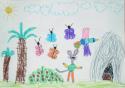 A lakatlan sziget - Horváth Eszter (6 éves) rajza